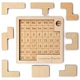 Daily Calendar Puzzle Wooden，Jigsaw Puzzle Board for...