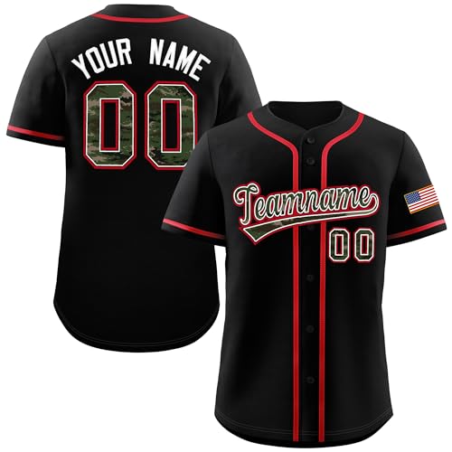 KXK Custom Blank Baseball Jersey Camisa con botones para hombres, mujeres y jóvenes, con nombre y número personalizados, talla grande miniatura 1