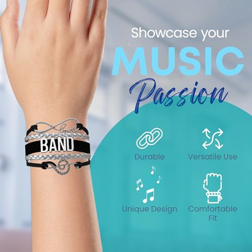 Infinity Collection Adjustable Bracelet - Band Mom Gift, Music Bracelet - Marching Band Jewelry4