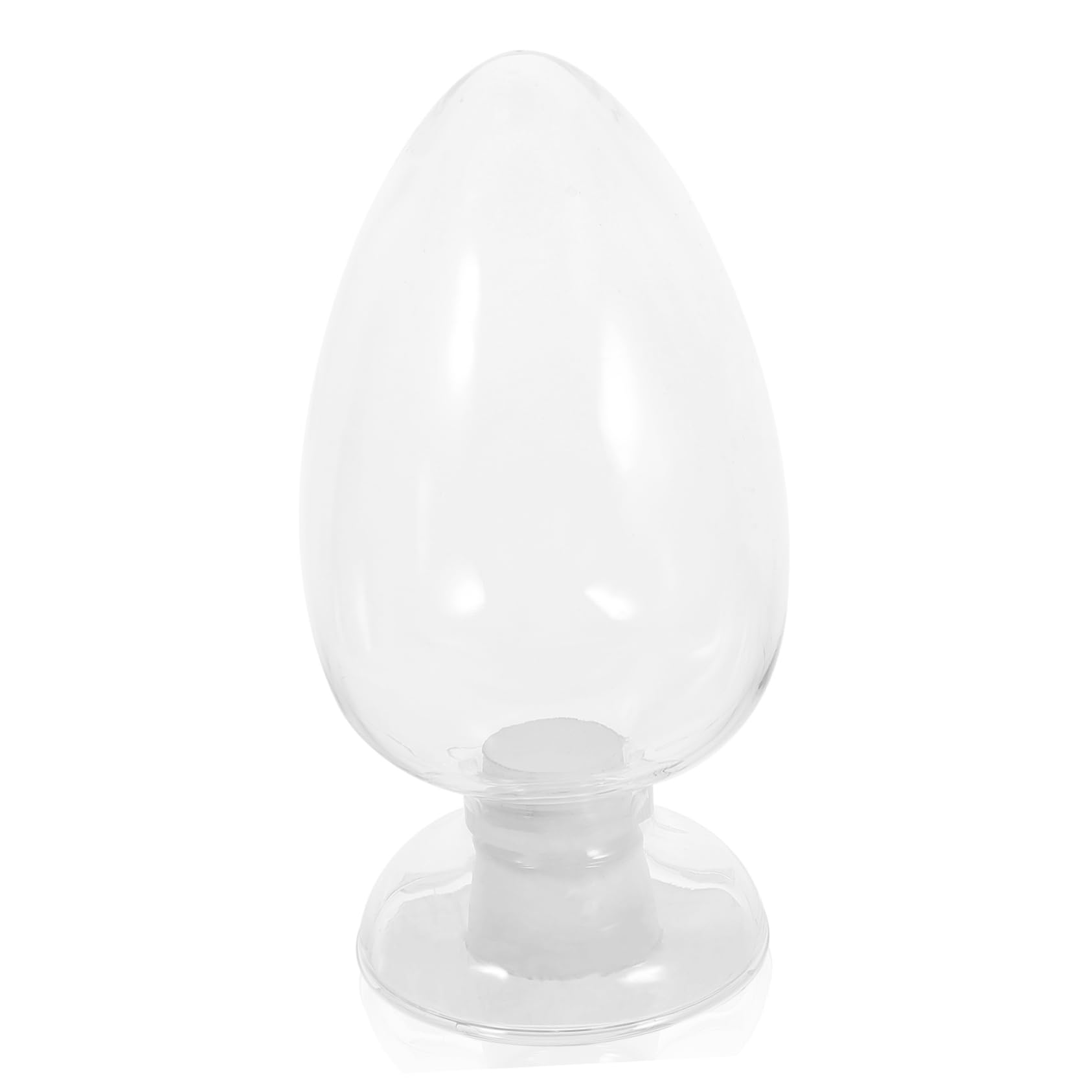 Levemolo Glass Match Holder Sample Bottle Conical Storage Bottle Stopper for Display