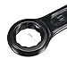 uxcell 41mm Box End Striking Ring Wrench, High Tensile Steel Single Head Spanner Hand Tool