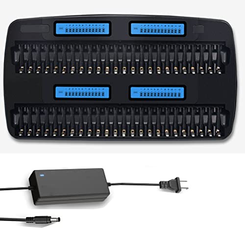 48-Bay LCD Ni-MH/Ni-Cd Battery Charger with AC Adapter