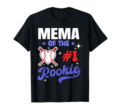 Mema Of Rookie 1st Baseball Fiesta de cumpleaños a juego Camiseta