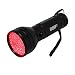 HQRP Portable Professional Deep Red LED Flashlight 51 LED with a Large Coverage Area For Observation/Ornithological Night watching and Spotlighting of the Nocturnal Animals plus UV Meter