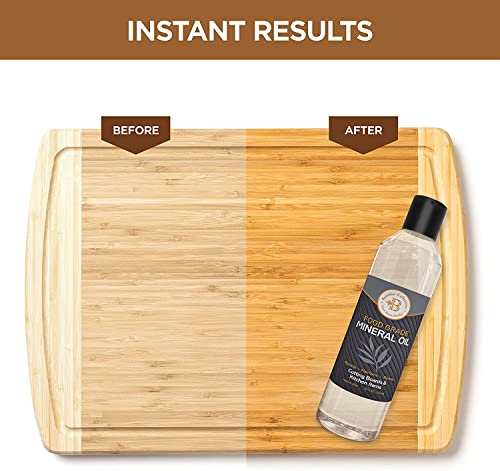 Bambüsi BAM-BMO Food Grade Mineral Oil For Wood Cutting Board - 8Oz Cutting Board Oil, Butcher Block Oil thumb #2