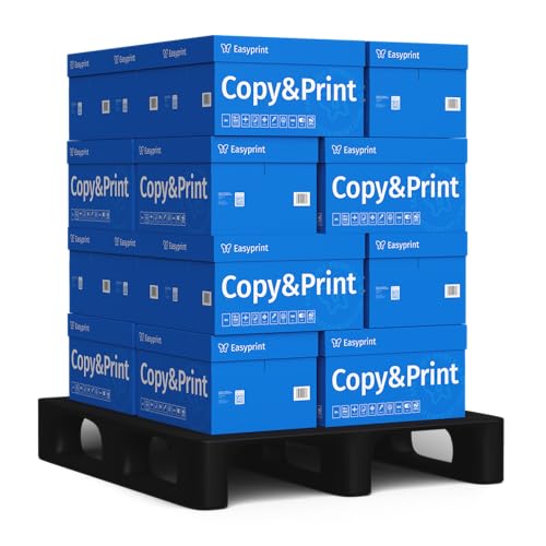 Easyprint - Papel para impresora (100000 hojas, 20 x 5000 mm, A4, color blanco brillante, CIE 160), certificado ecológico PEFC