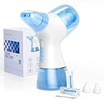 Medcodes Nasal Irrigation System, Electric Sinus Rinse Machine with 30 Salt Packets, Dual Water Tank Self-Cleaning and Automatic Waste Collection, Nasal Washer for Congestion & Sinus Care