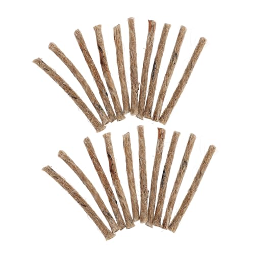 Toddmomy Wax Rope Fire Starter 20 Pack Fire Starter Twine for Outdoor Activities Survival