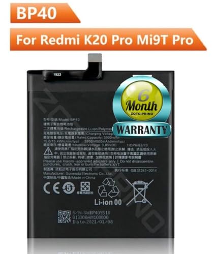 Image of Original BP40 Battery for Redmi K20 Pro, 9T M1903F11G Battery with 6 Month Warranty ****(CC66)