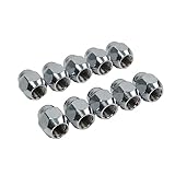 JZGRDN 10PCS M12-1.25 Acorn-19mm Hex, 24mm Wheel Nut 611-076 Compatible with Dorman, Subaru BRZ,