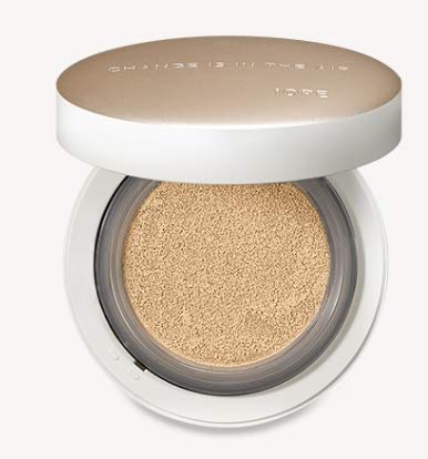 IOPE Air Cushion Cover(With Refill, Total 30g) (#23W WORM BEIGE)+PUFF 2EA with sun screen(1ml5ea)
