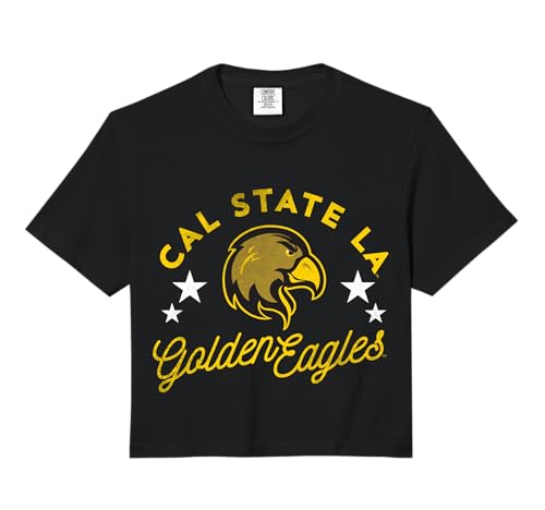 Cal State Los Angeles CSULA Golden Eagles Logo Comfort Colors Crop Top