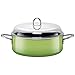 Produktbild Silit Passion Green Schmortopf 28 cm, Bräter mit Glasdeckel, Kochtopf 6,0l, Silargan Funktionskeramik, Induktion, grün