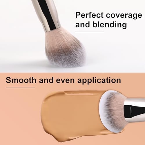 Domed Foundation Brush, Soft Dense Synthetic Bristles