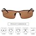 MOORAY Mens Polarized Sports Sunglasses UV Protection Sunglasses for Men Cycling Driving Fishing(Brown,Brown)