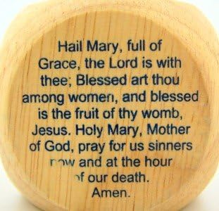 CB My Favorite Catholic Prayers Wooden Cube, 2 1/4 Inch