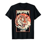 Tokyo Asian inspired vintage style 80s retro Japanese Tiger T-Shirt