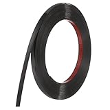 QUARKZMAN Moulure Noire Autocollante Dcoller Et Coller, Ruban Miroir Adhsif 0,4 Pouce x 19,7 Pieds, Bande Bordure PVC Souple Pour