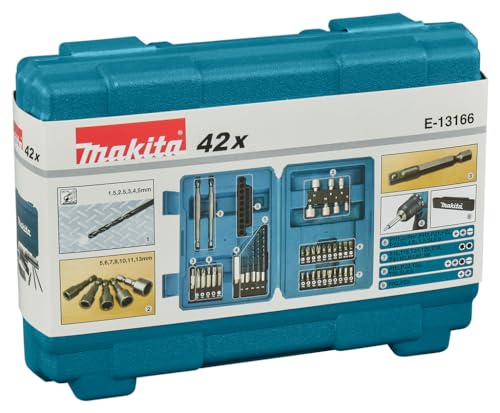 E 13166 Ensemble 42 accessoires Embouts Douilles 14' Boîtier hexagonal Makita - vue 3