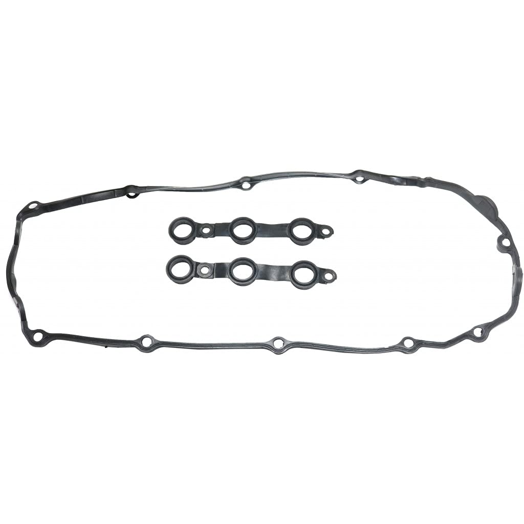 for BMW Z4 Valve Cover Gasket 2003 | w/Spark Plug Tube Seals | 6 Cyl | 2.5L / 2.8L / 3.0L Engine | Rubber Material