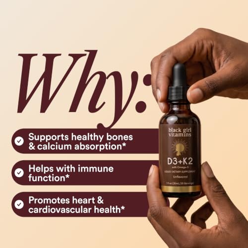 Black Girl Vitamins D3 K2 Omega Drops