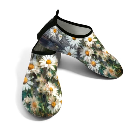 Zapatos deportivos acuáticos para playa y natación unisex con diseño de margaritas