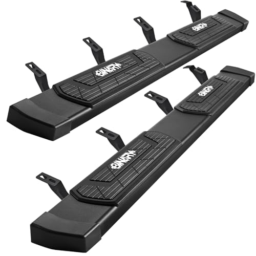BINARY STAR 6 Inch Running Boards Compatible with 2024-2026 Toyota Tacoma Double Cab with 4 Full-Size Doors. Side Steps Nerf Bars for Tacoma Step Bars Non-Slip Plastic Pads Made with Carbon Steel