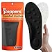 Original Steppers Insoles, 2026 4D Steppers Comfort Boosting Massage Insole, Memory Foam Thermal Insoles, Comfy Insole with Arch Support for Men and Women (Black, Medium (EU 41-42))