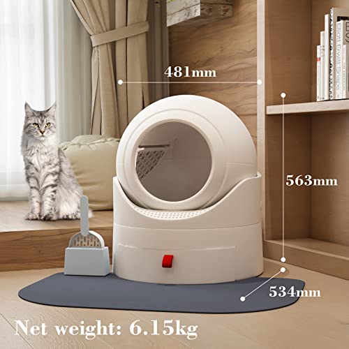 Bolux NonElectric Self Cleaning Cat Litter Box, Large Space Cat