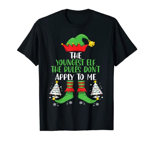 The Youngest Elf Family - Regalos para fiestas de Navidad Camiseta