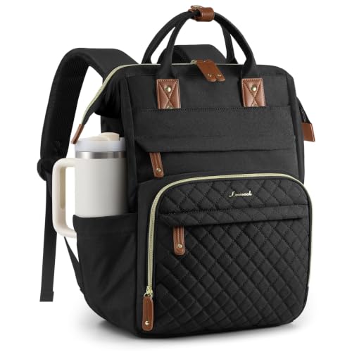 Image of LOVEVOOK Laptop Backpack Women Quilted Teacher Nurse Work Backpack Purse