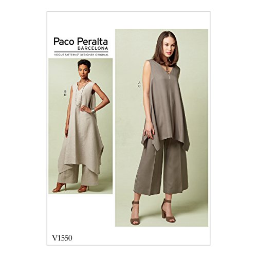 Vogue Patterns Casual Tunics, 14-16-18-20-22 Orange #TOP12
