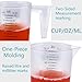 4 Cup/32 Oz Measuring Cups, Clear, Strong Food Grade Liquid Measure Pitcher, for Home Hobbies/Professional Kitchen