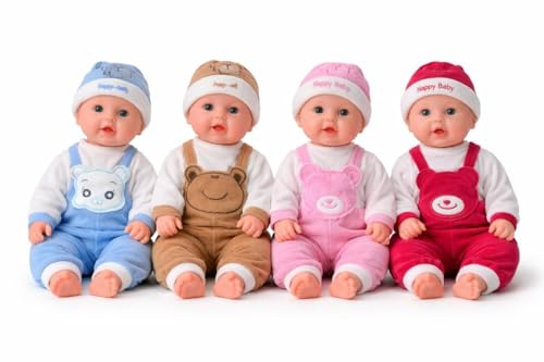 Image of Dimitra 43cm Cute Baby Boy Musical Talking Doll Multicolor | Soft Plush Toy with Touch Sensor | Singing Interactive Baby Doll for Kids Boys & Girls (Cloth Colour as per Stock)