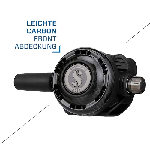 SCUBAPRO Mk19 Evo Bt/G260 Carbon Druckminderer Set für Kaltwassertauchen, Schwarz, None or Other