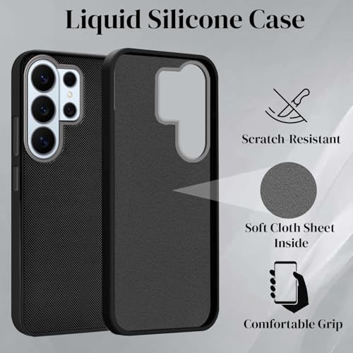 Image of Jkobi Rubberised Back Cover Case for Samsung Galaxy S26 Ultra (Textured Grip Design | Micro-Fiber Cloth Inside | Slim and Light Weight | Soft Touch and Feel)