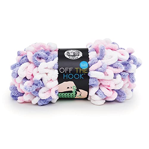 Image of Lion Brand Yarn Off the Hook Yarn, Bulky No-Needle Craft Yarn for Crocheting, Hand-Knitting, 1-Pack, Unicorn
