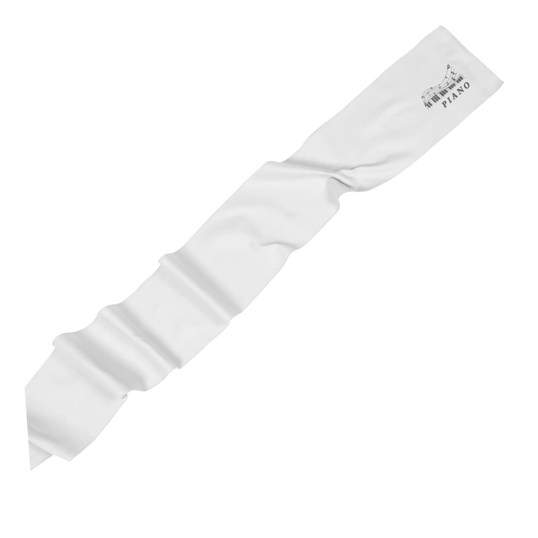 Holibanna Piano Keyboard Cover Durable Polyester Cloth for Key Electric Grand Pianos Grey for Keeping Keyboards Clean and Extending Instrument Lifespan