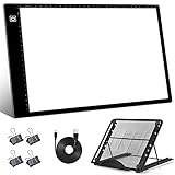 Picture of SevenFish Diamond Painting Accessories A4 Light Pad, Upgraded Light Board High Brightness No Black Dots Diamond Art Light Box for Diamond Painting Tools, Drawing/Tracing/Craft/Sketching/Weeding Vinyl