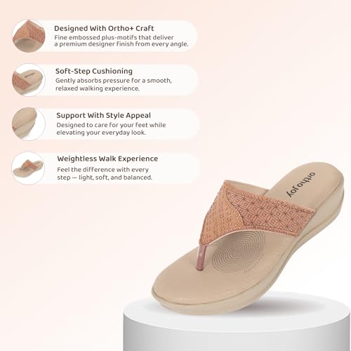 Image of ORTHO JOY Orthopedic Women's Sandals Soft Cushioned, Arch Support, Comfort Sandals