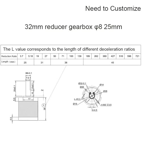 Reductor de 32 mm con ingeniería planetaria de alta precisión 4