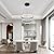 Dimmable Modern LED Chandelier, 3 Rings Black Pendant Light with Remote, 3000K-6500K Adjustable, 40W Ceiling Light for for Dining Room, Living Room, Foyer, Entryway, Kitchen Island, Bedroom