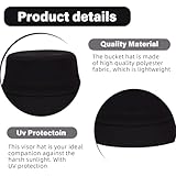 3 pcs Bucket Hats,Mens Sun Hat,Summer Womens Fisherman Protection,Caps Sunhats Heads,Unisex Ladies Man Double-Sided Fisherman's,Outdoor Protect Golf Mountaineering Fishing Cap,for Adult Boys Women - Image 3