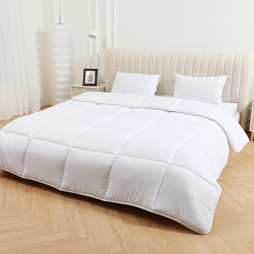 DN COLLECTION Summer Duvet Quilt 2.5 TOG Double Size 200x200cm Anti Allergy Soft Touch Microfibre Feels Like Down (2.5 Tog Double)