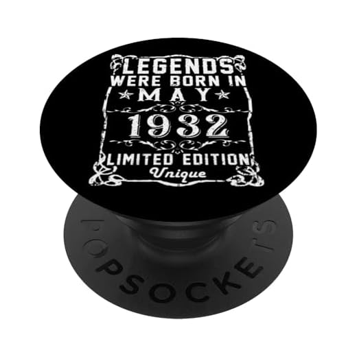 Cumpleaños Mayo 1932 Edición Limitada Regalo Legend May PopSockets PopGrip Intercambiable