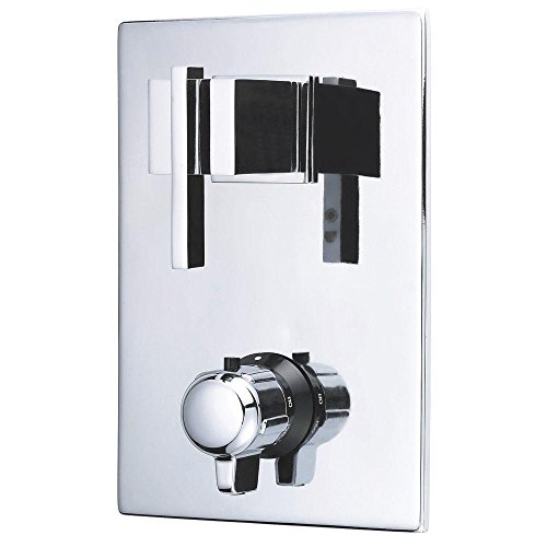 Danze D560144T Sirius Two Handle 1/2-Inch Thermostatic Shower Valve Trim Kit, Valve Not Included, Chrome