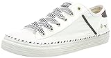 Suela: goma mustang 1376-301-18, Sneaker Mujer, weiß/Blau, 39 EU
