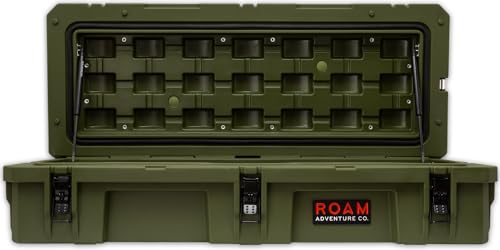 ROAM Rugged Cargo Box - Heavy Duty Roof-Mounted Storage Case, Lockable Waterproof Camping Gear Organizer, Truck Bed Storage Bin, Adventure Ready Overland Gear for Off-Road Travel