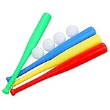 este artículo con 3 bates y 3 pelotas de béisbol, los padres pueden jugar con los niños.