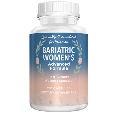 Allotro Labs Bariatric Womens Advanced Formula Liquid Multivitamin for Women After Bariatric Surgery 120 Capsules (60-Day Supply) Gentle on Stomach Fast Absorption 42 Superfood Blend